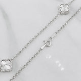 Cadena Aro Seguido Trebol  9.6g / 55cm / 1.5mm Plata 925