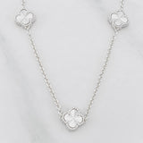 Cadena Aro Seguido Trebol  9.6g / 55cm / 1.5mm Plata 925