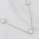 Cadena Aro Seguido Trebol  9.6g / 55cm / 1.5mm Plata 925