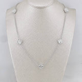 Cadena Aro Seguido Trebol  9.6g / 55cm / 1.5mm Plata 925
