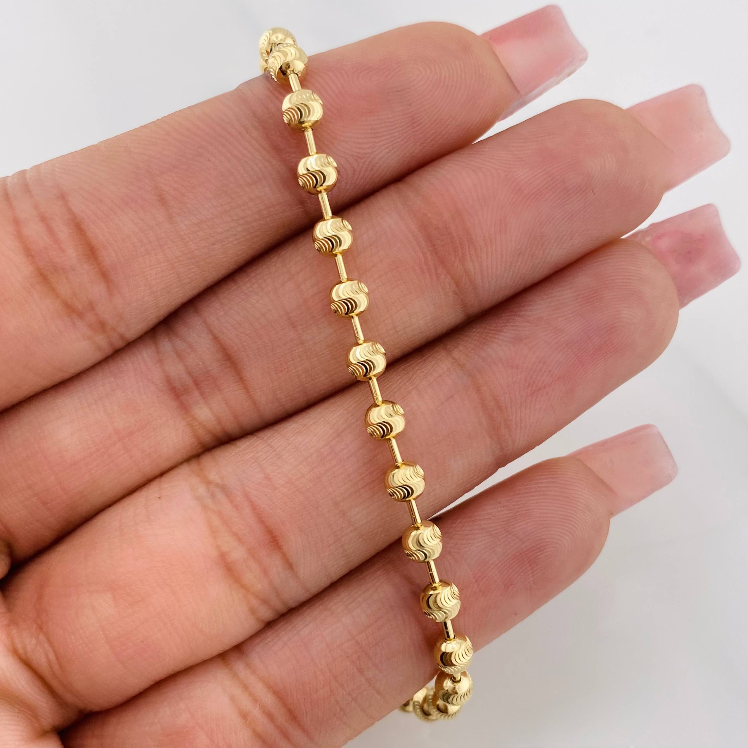 Cadena Militar Media Militar 13.7g / 47.5cm / 3.65mm Oro Amarillo 18K