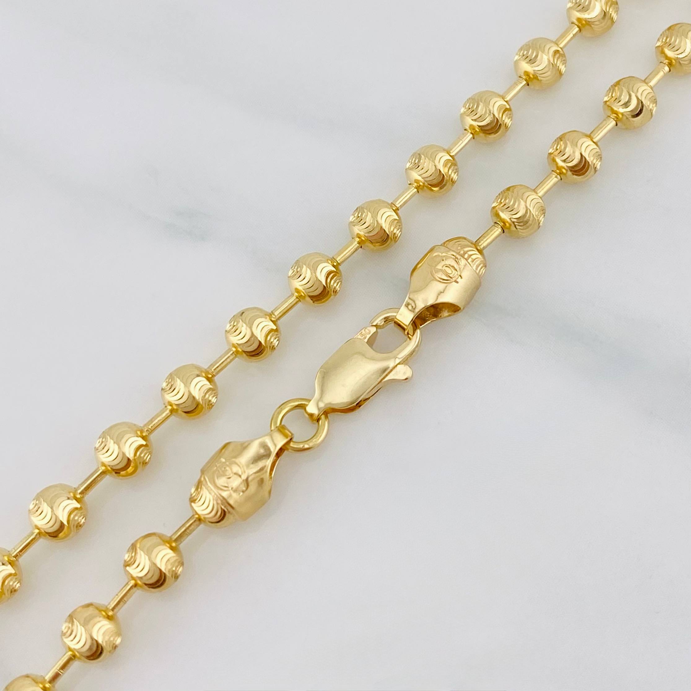 Cadena Militar Media Militar 14.1g / 46cm / 3.65mm Oro Amarillo 18K