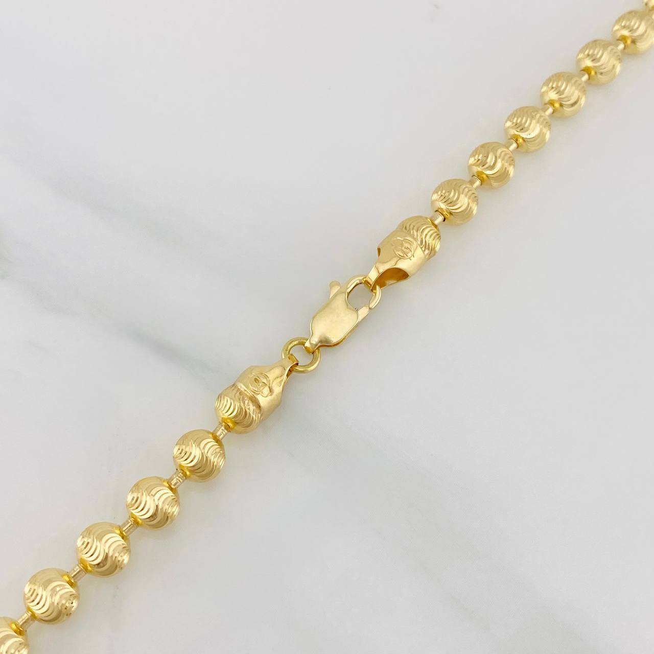 Cadena Militar Media Militar 13.7g / 47.5cm / 3.65mm Oro Amarillo 18K