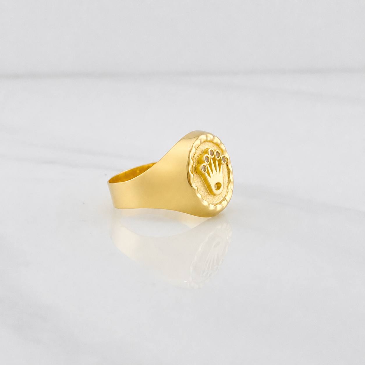 Anillo Corona 3.45g / T10 1/4 Oro Amarillo 18K