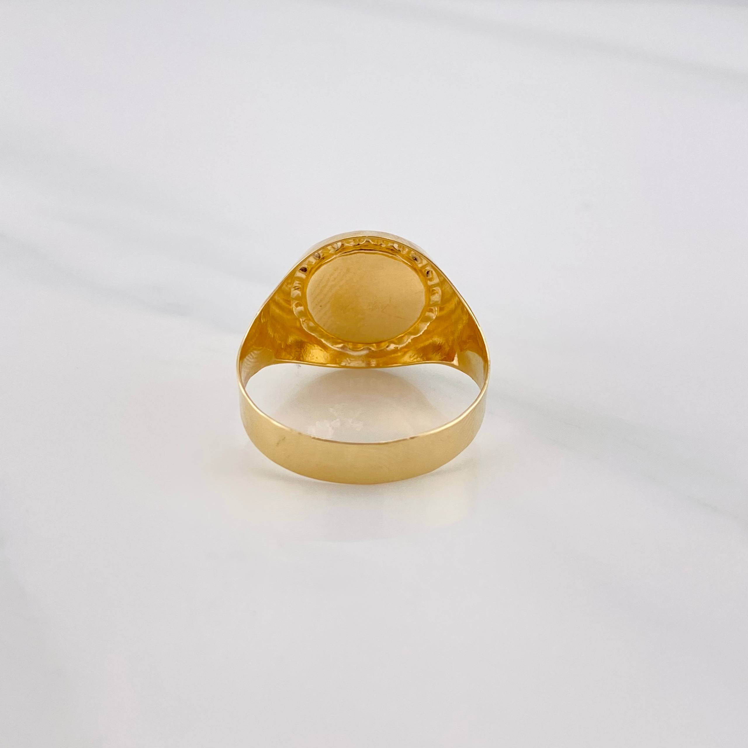 Anillo Corona 3.45g / T10 1/4 Oro Amarillo 18K