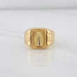 Anillo Virgen Guadalupe 3.4g / T10 Dos Oros Amarillo Blanco 18K