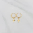 Candongas Cruz 0.6g / 2cm Oro Amarillo 18K