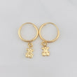 Candongas Oso Ts 0.6g / 2cm Oro Amarillo 18K