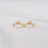 Candongas Oso Ts 0.6g / 2cm Oro Amarillo 18K