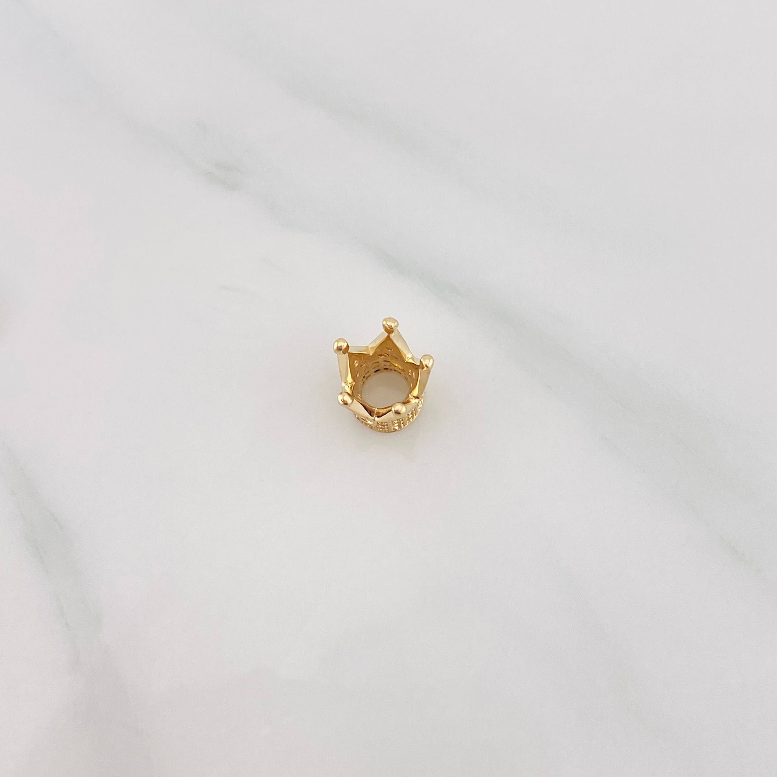 Herraje Corona 1.7g / 1cm Oro Amarillo 18K