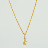 Set Cadena y Dije Lazo + Angel De La Guarda 1.25gr / 50.7cm / 1.12mm Oro Amarillo 18K (Oferta) $