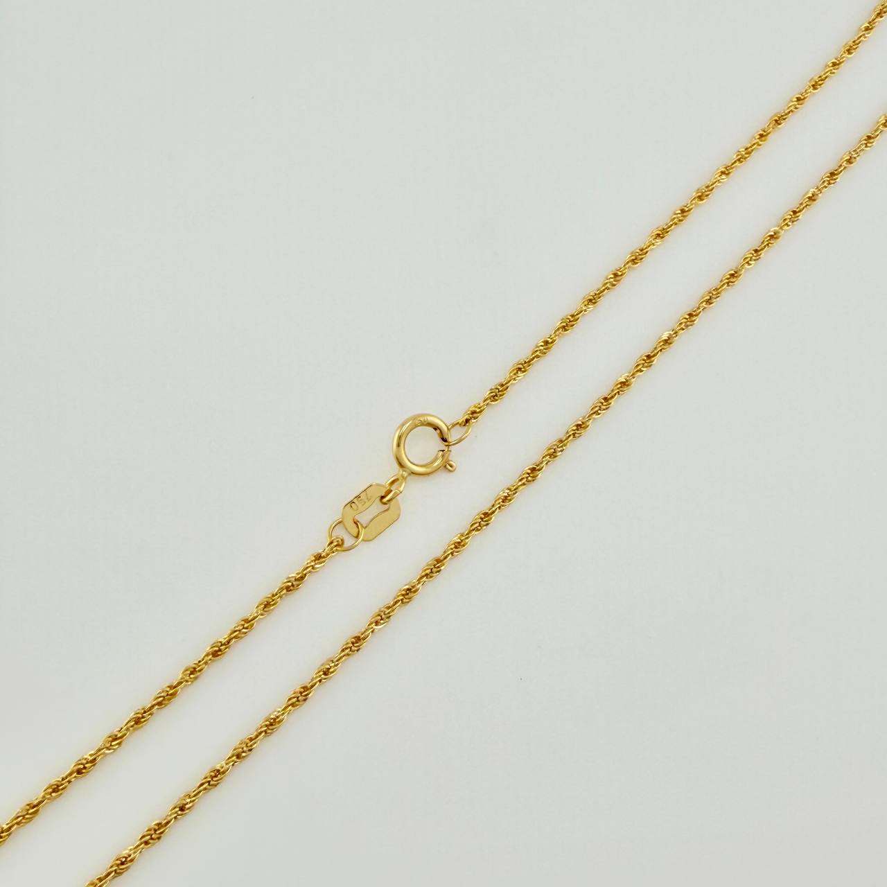 Set Cadena y Dije Lazo + Angel De La Guarda 1.25gr / 50cm / 1.12mm Oro Amarillo 18K (Oferta) $