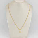 Set Cadena y Dije Lazo + Angel De La Guarda 1.3gr / 51.3cm / 1.15mm Oro Amarillo 18K (Oferta) $