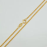 Set Cadena y Dije Lazo + Angel De La Guarda 1.25gr / 50.7cm / 1.12mm Oro Amarillo 18K (Oferta) $
