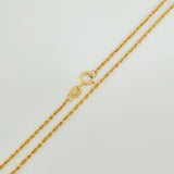 Set Cadena y Dije Lazo + San Benito 1.35gr / 49.9cm / 1.08mm Oro Amarillo 18K (Oferta) $