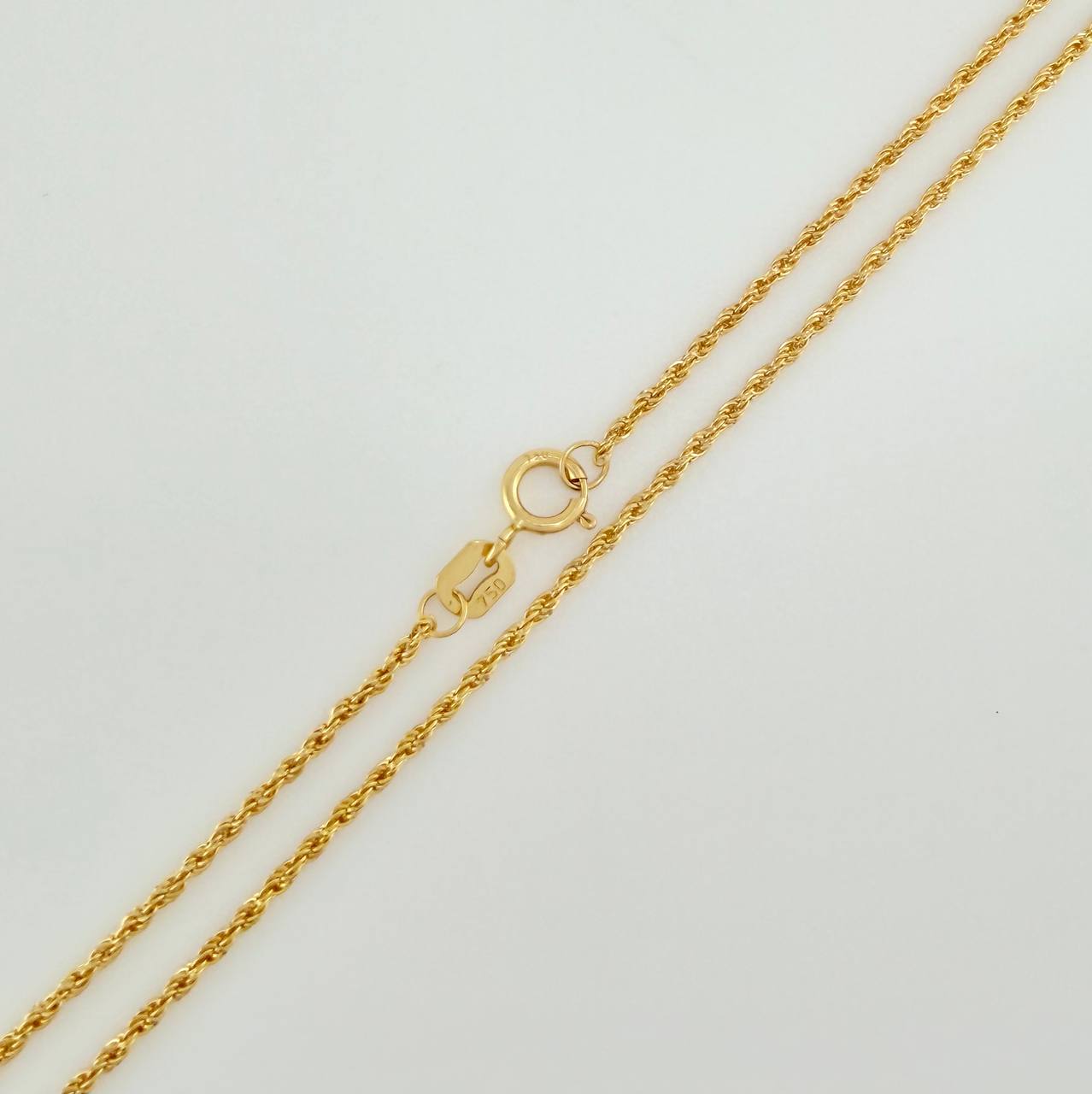 Set Cadena y Dije Lazo + San Benito 2gr / 44.8cm / 1.59mm Oro Amarillo 18K (Oferta) $
