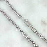 Pulso Franco 4.25gr / 20cm / 3mm Oro Blanco +4 ©