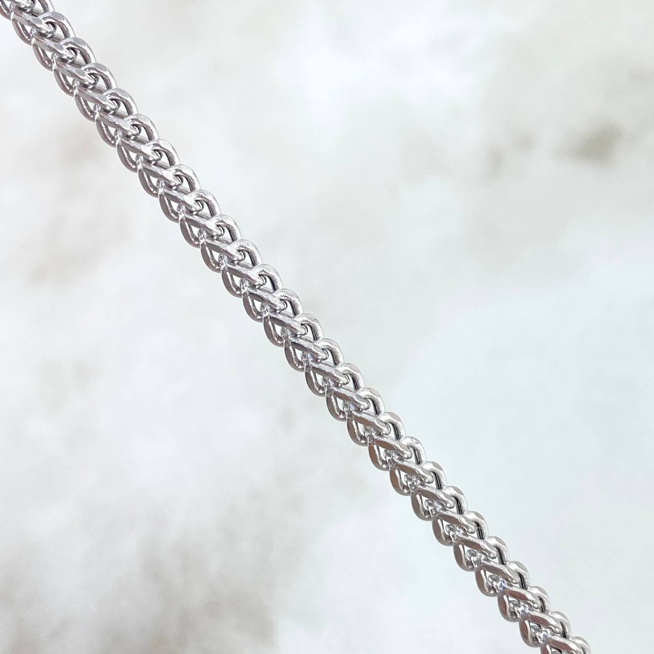 Pulso Franco 4.25gr / 20cm / 3mm Oro Blanco +4 ©