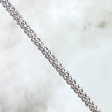 Pulso Franco 4.25gr / 20cm / 3mm Oro Blanco +4 ©