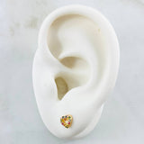 Topos Silueta Corazón 0.9gr / Oro Amarillo 18K *