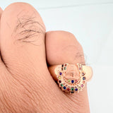 Anillo Indio 5.8gr / T8 3/4 / Oro Rosa 18K $
