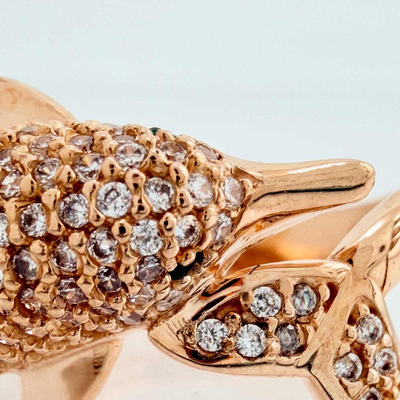 Anillo Delfin 6.25gr / T7 1/4 / Oro Rosa 18K $