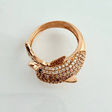 Anillo Delfin 6.25gr / T7 1/4 / Oro Rosa 18K $