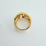 Anillo Lluvia De Corazones 3.8gr / T6 1/4 / Dos Oros Amarillo Blanco 18K