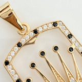 Dije Placa Corona 4.05gr / 3.9cm / Oro Amarillo 18K $