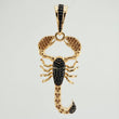 Dije Escorpion 7.2gr / 5cm / Dos Oros Negro Amarillo 18K $