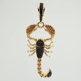 Dije Escorpion 7.2gr / 5cm / Dos Oros Negro Amarillo 18K $
