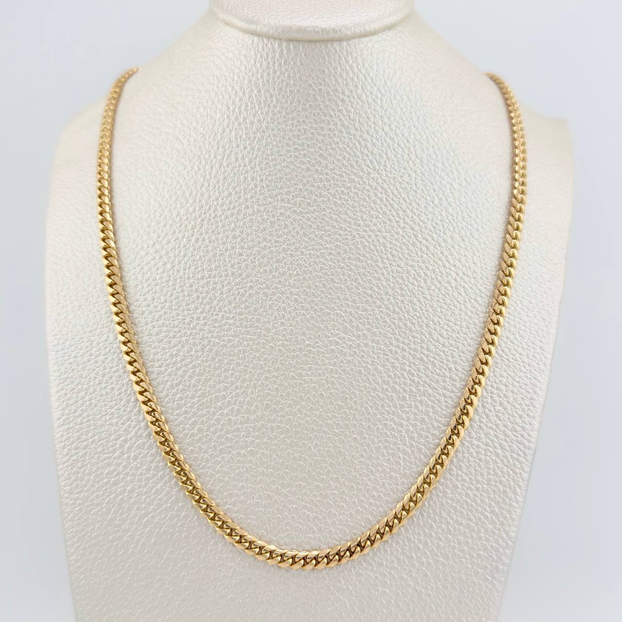 Cadena Cubana 41.9gr / 72cm / 4mm Oro Amarillo Nac.Esp. 18K $