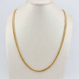 Cadena Cubana 41.9gr / 72cm / 4mm Oro Amarillo Nac.Esp. 18K $