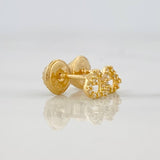 Topos Silueta Corazon 0.55g / 4.6mm Oro Amarillo 18K