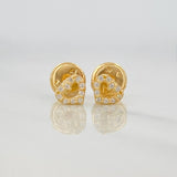 Topos Silueta Corazon 0.55g / 4.6mm Oro Amarillo 18K