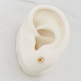 Topos Silueta Corazon 0.55g / 4.6mm Oro Amarillo 18K