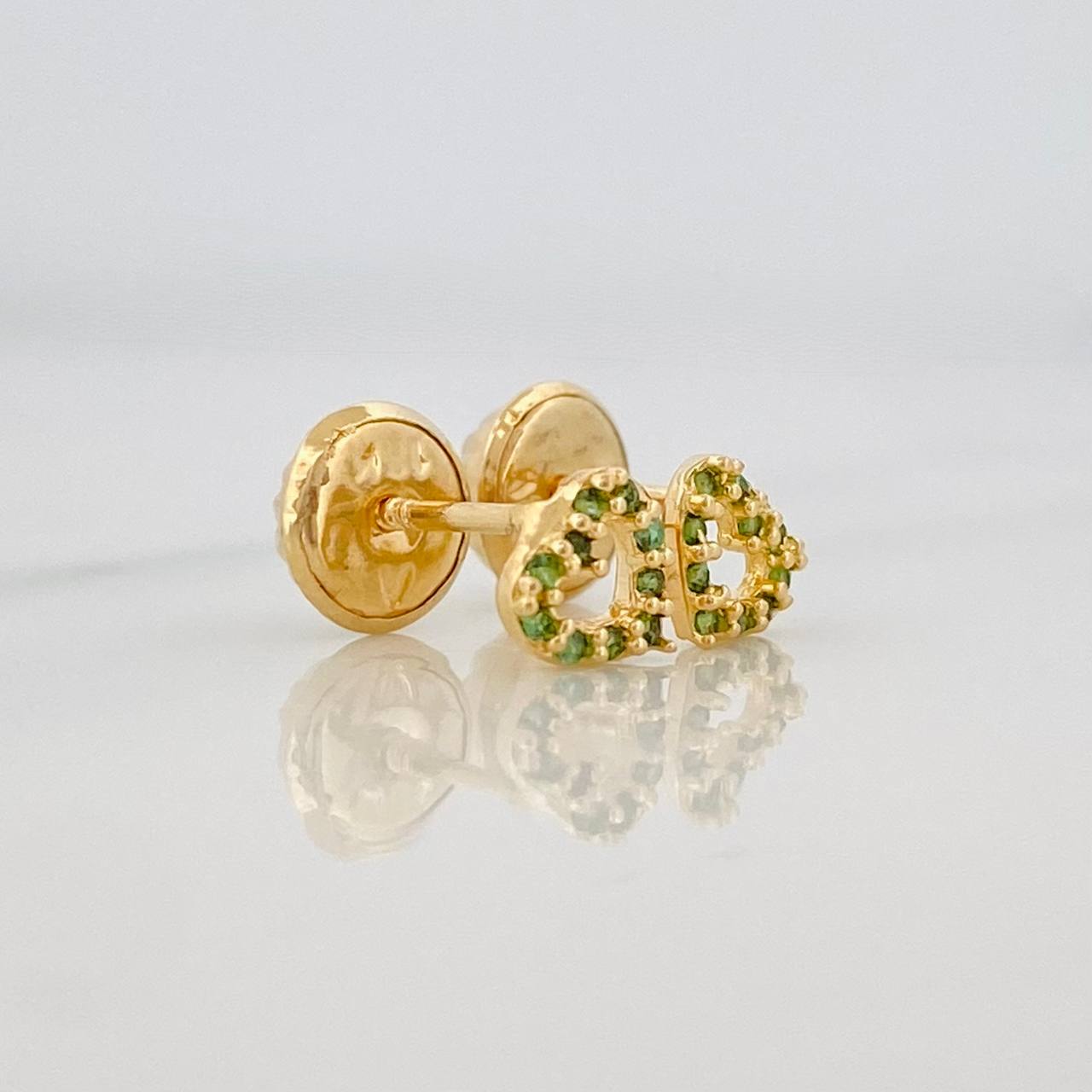 Topos Silueta Corazon 0.55g / 4.6mm Oro Amarillo 18K