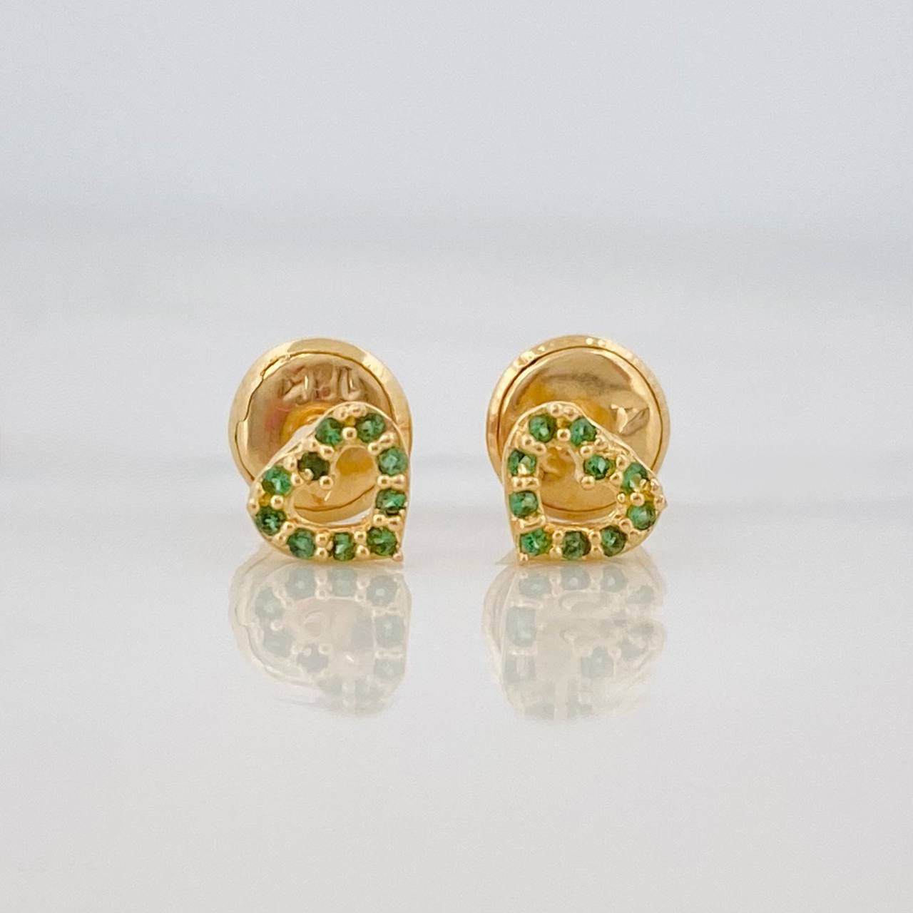 Topos Silueta Corazon 0.55g / 4.6mm Oro Amarillo 18K