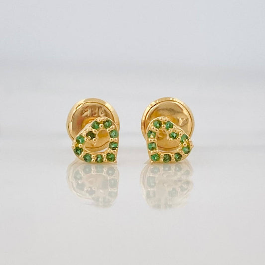 Topos Silueta Corazon 0.55g / 4.6mm Oro Amarillo 18K
