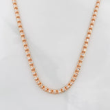 Cadena Ice 12.6g / 55cm / 2.42mm Dos Oros Blanco Rosa 18K