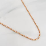 Cadena Ice 12.6g / 55cm / 2.42mm Dos Oros Blanco Rosa 18K