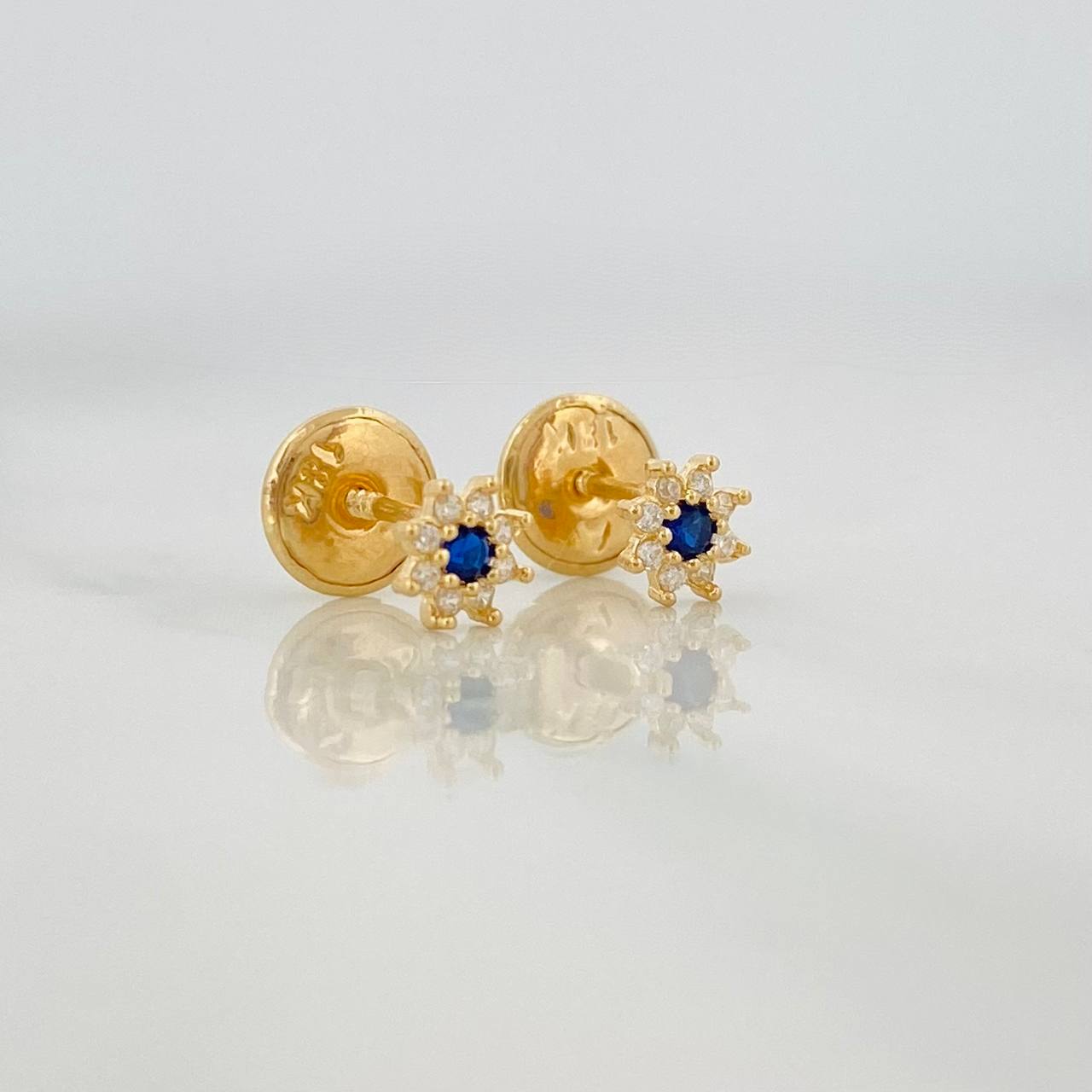 Topos Flor 0.5g / 4mm Oro Amarillo 18K