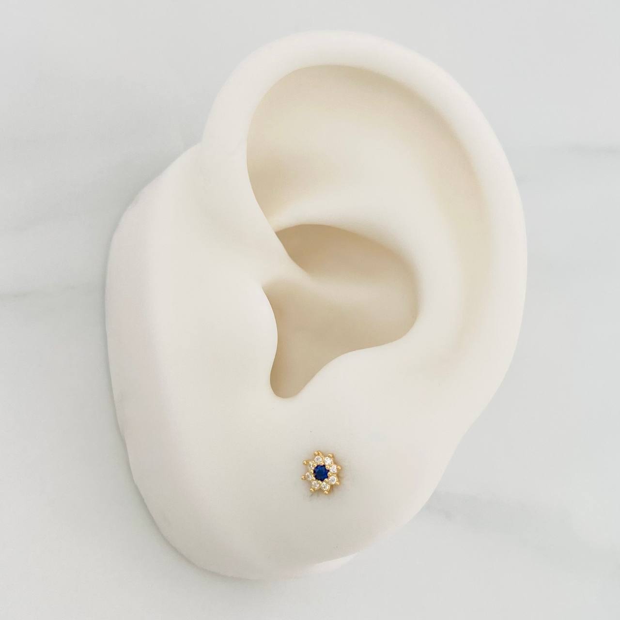 Topos Flor 0.5g / 4mm Oro Amarillo 18K