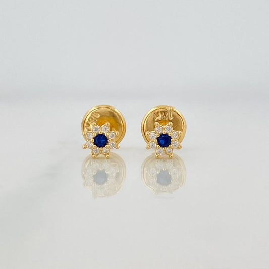 Topos Flor 0.5g / 4mm Oro Amarillo 18K