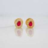 Topos Halo Gota 0.65g / 5.3mm Oro Amarillo 18K