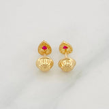Topos Halo Gota 0.65g / 5.3mm Oro Amarillo 18K