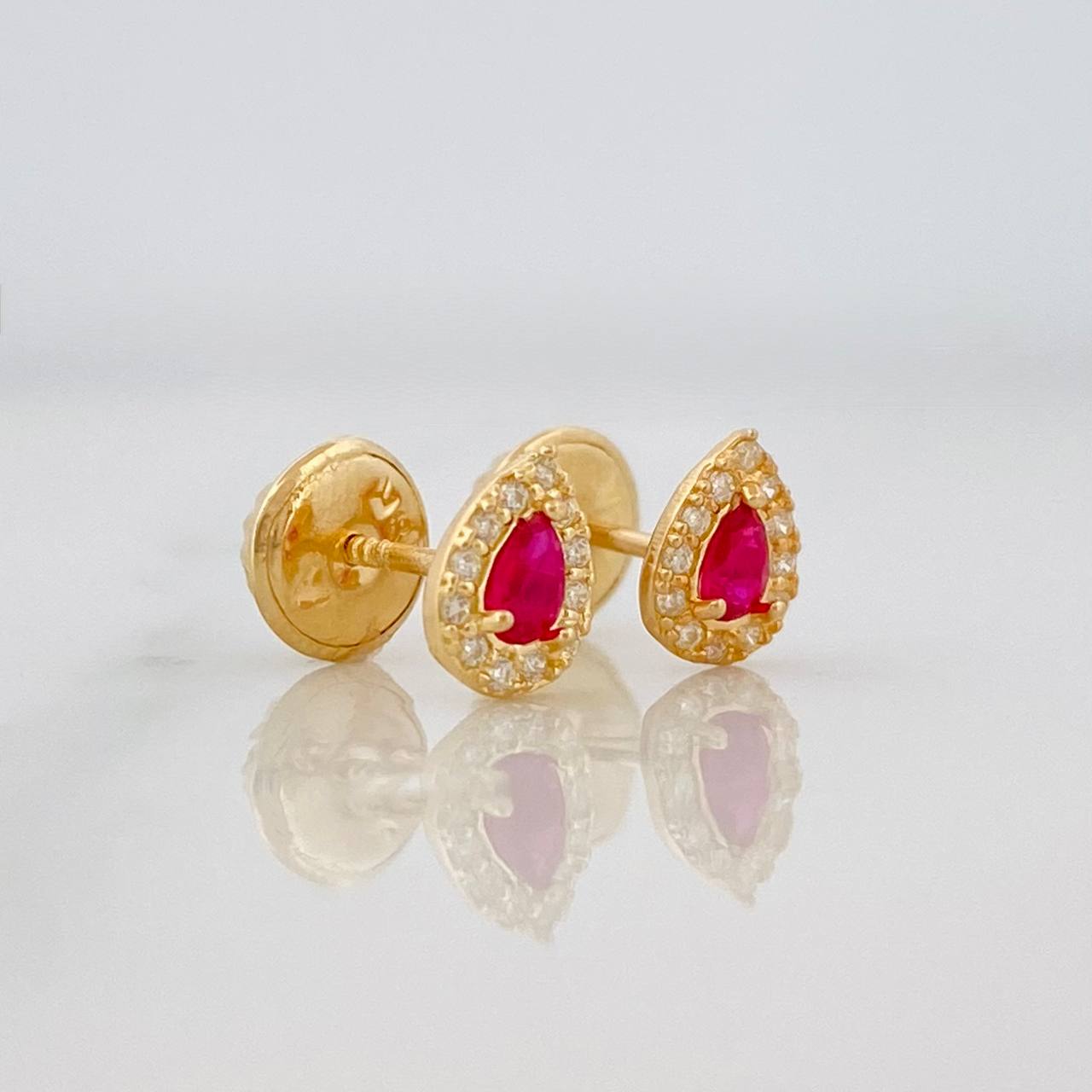 Topos Halo Gota 0.65g / 5.3mm Oro Amarillo 18K