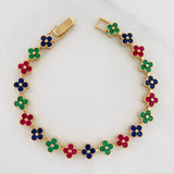 Pulso Flores 9.8g / 16cm / 5.93mm Oro Amarillo 18K
