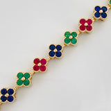 Pulso Flores 9.8g / 16cm / 5.93mm Oro Amarillo 18K