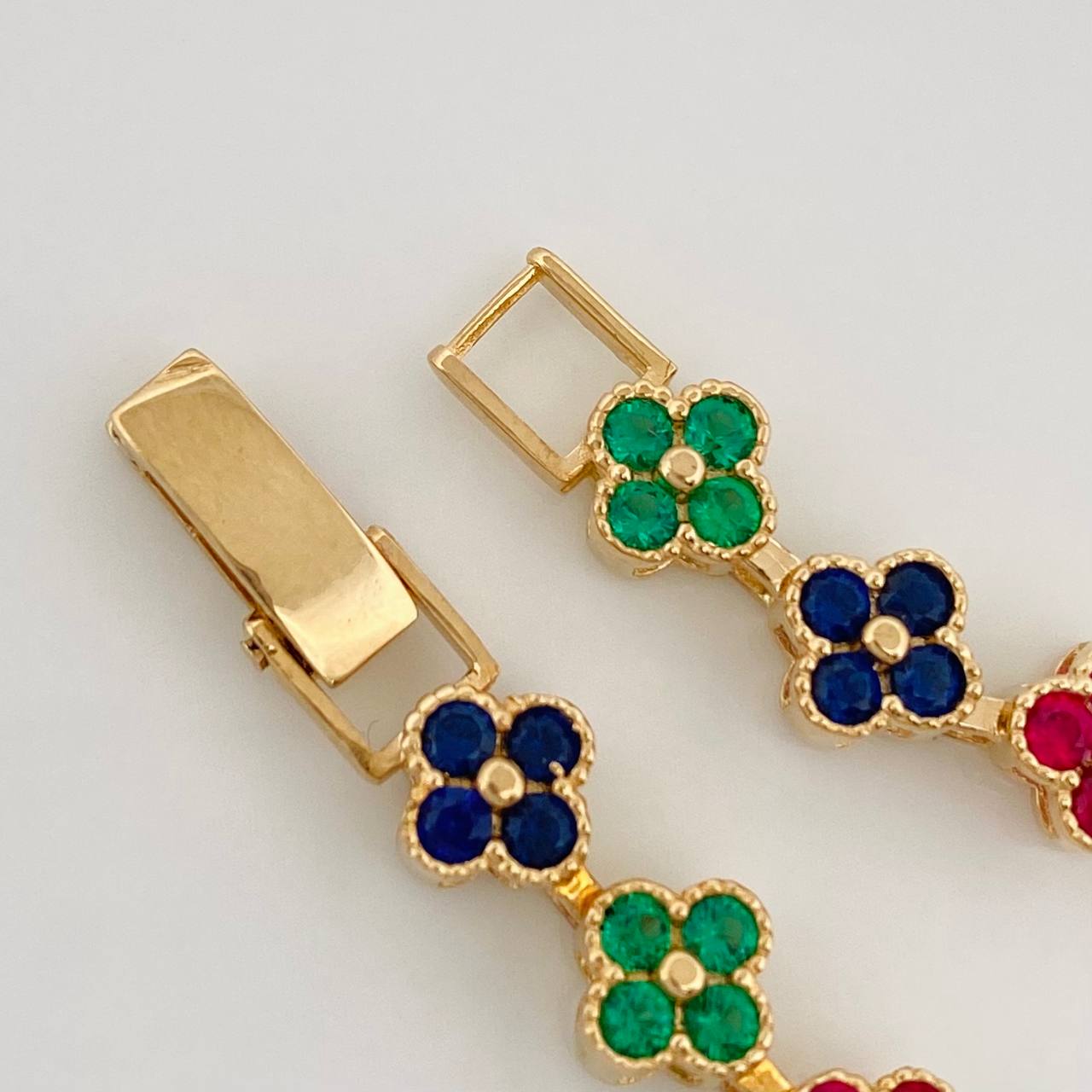 Pulso Flores 9.8g / 16cm / 5.93mm Oro Amarillo 18K